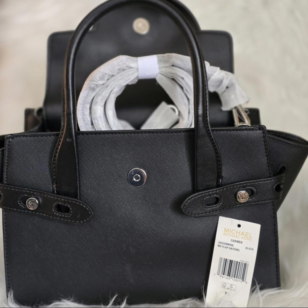 Michael Kors Carmen Medium Belted Satchel - Picture 6 of 7